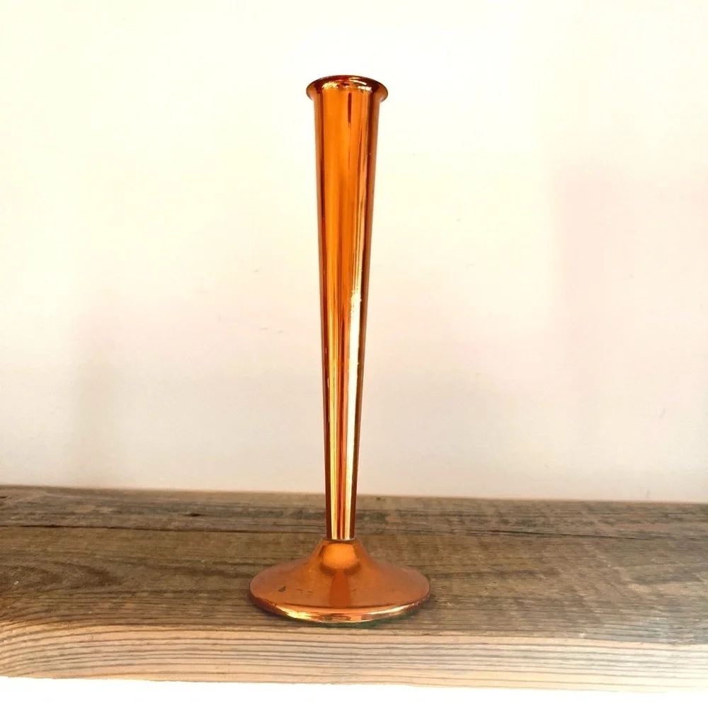 Elegant Copper Bud Vase